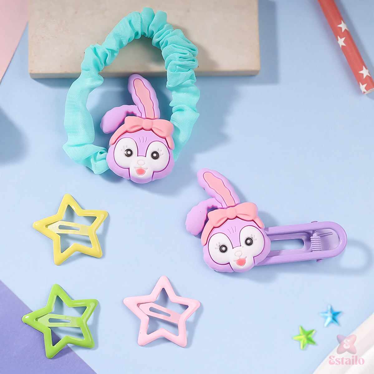 Bunny & Bling Hair Accessories Combo for Kids