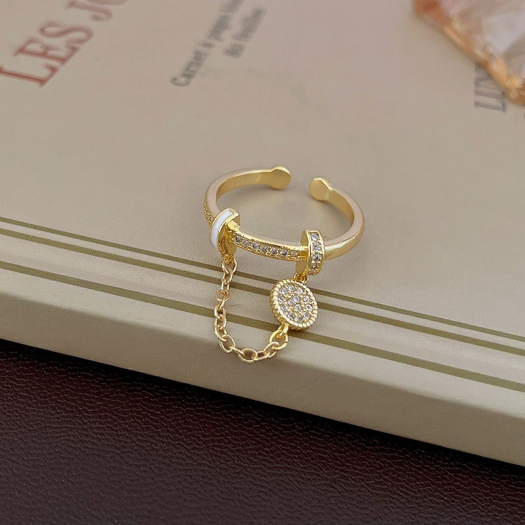 Golden Eclipse Chain Ring
