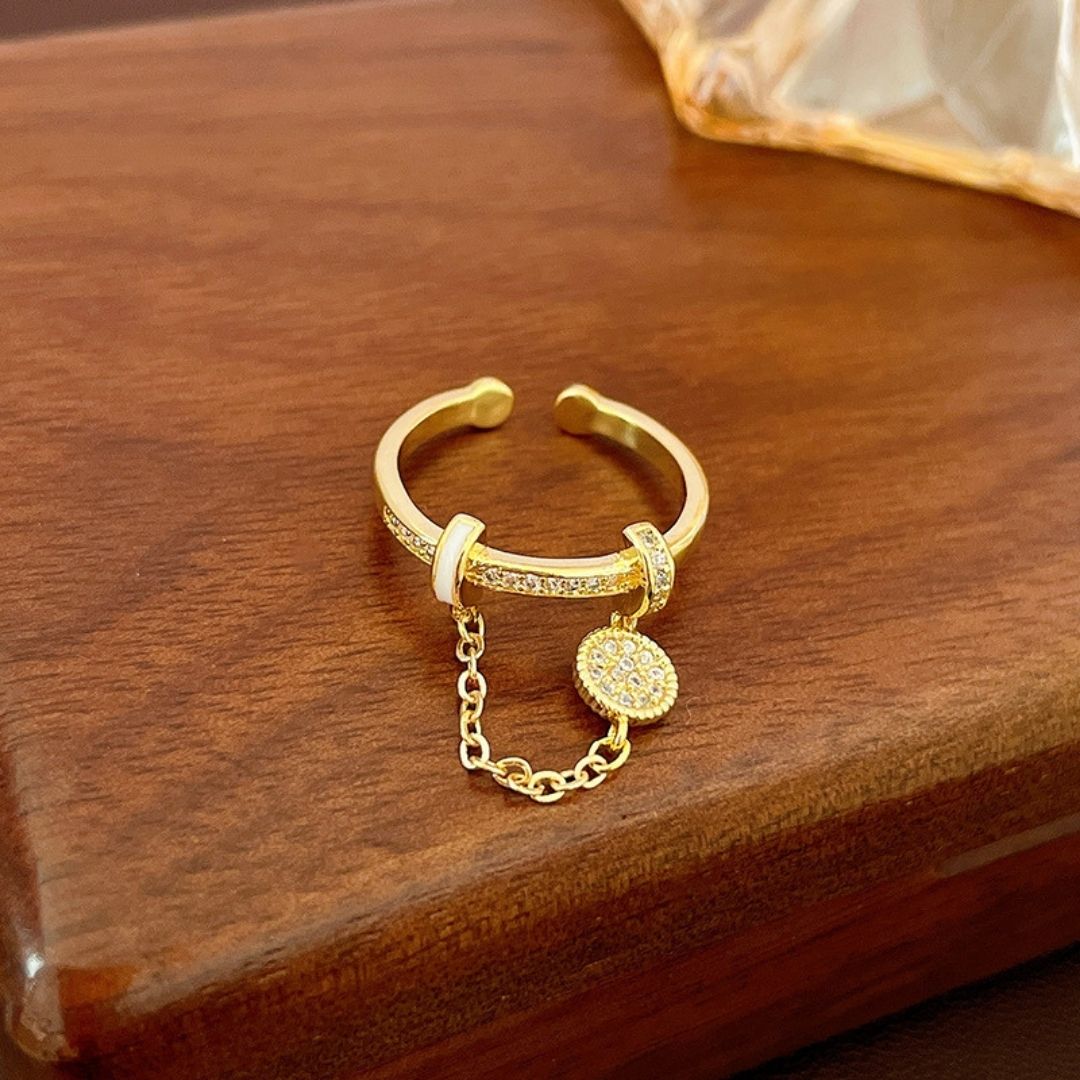 Golden Eclipse Chain Ring