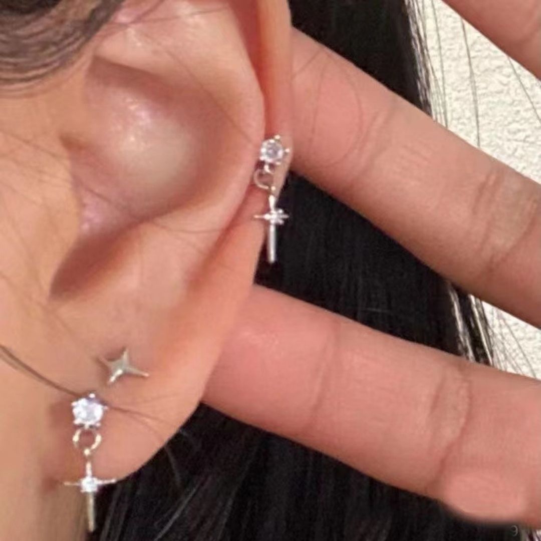 Starlight Cross Cascades Earrings