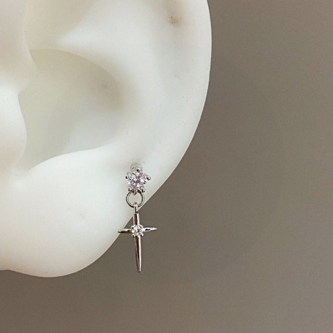 Starlight Cross Cascades Earrings
