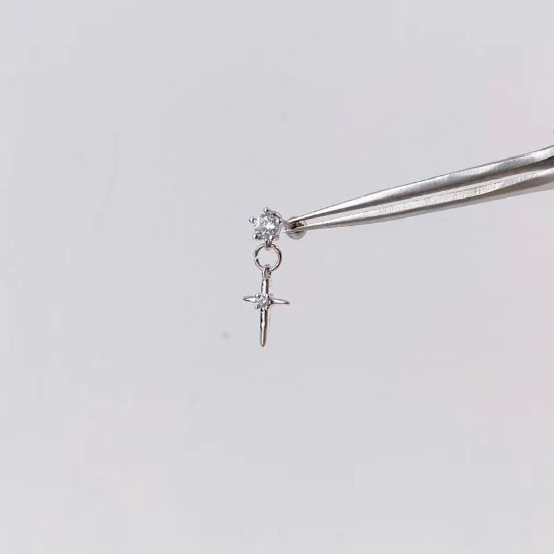 Starlight Cross Cascades Earrings