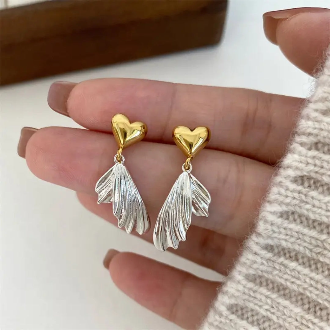 Love's Embrace Feather Earrings