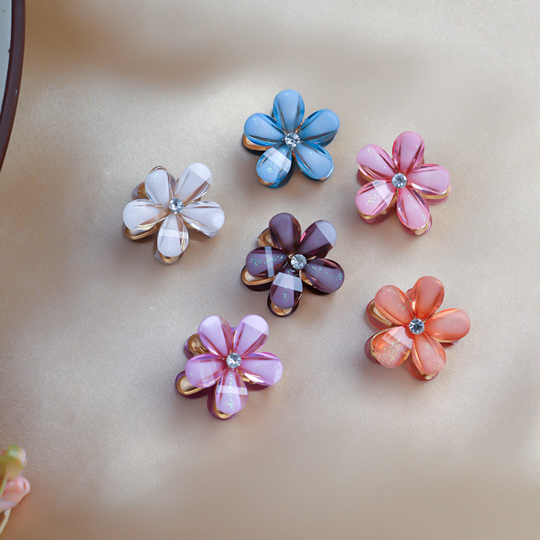 Mini Flower Hair Claw (pack of 3)