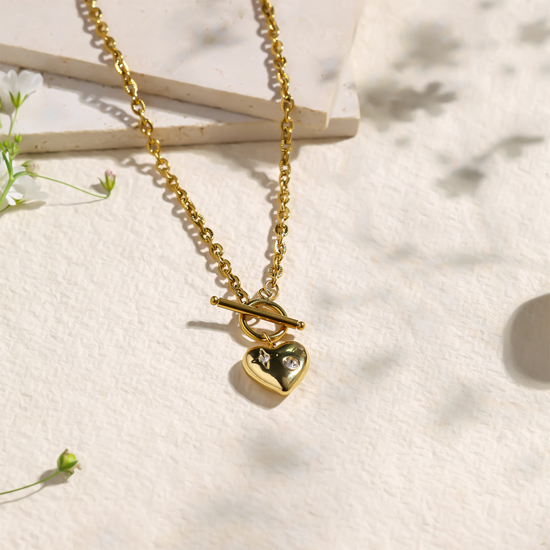 Heart of Golden Necklace