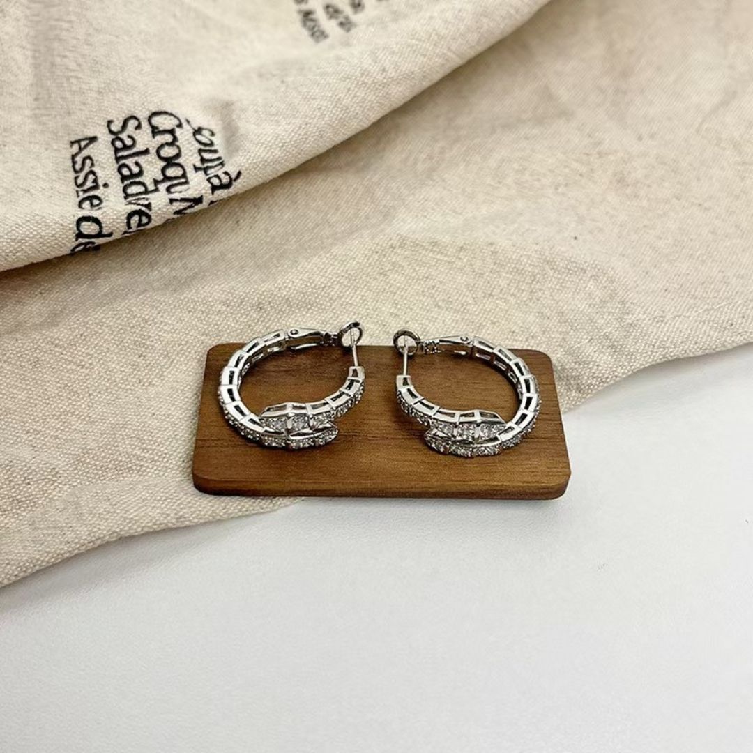 Snake Huggie Hoops Earrings