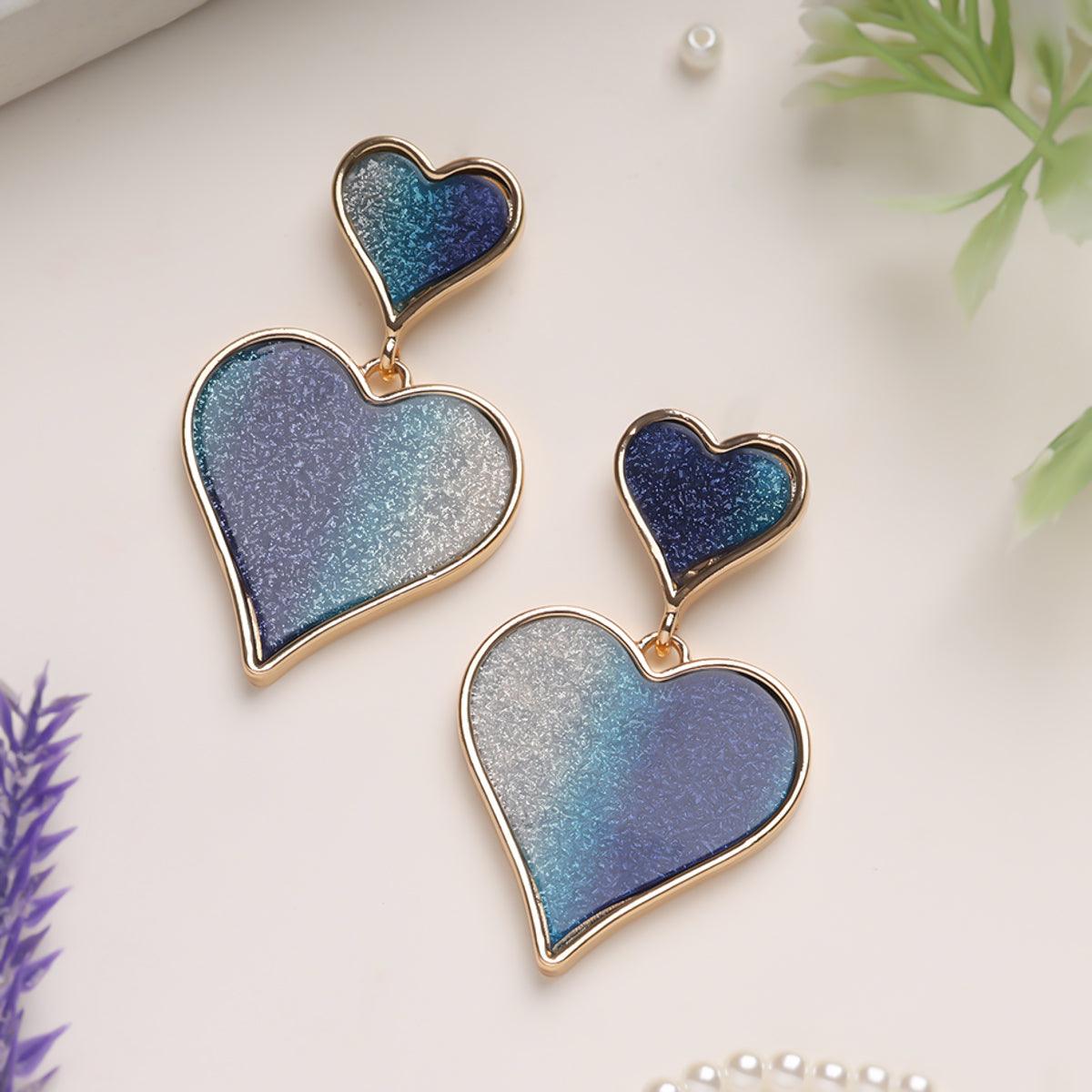 Gleam Heart Dangler Earrings