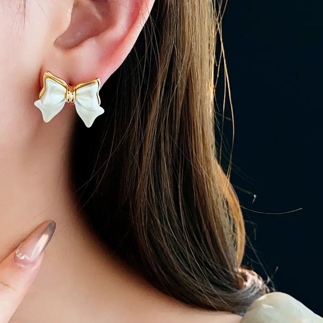 Groovy Bow Glaze Earrings