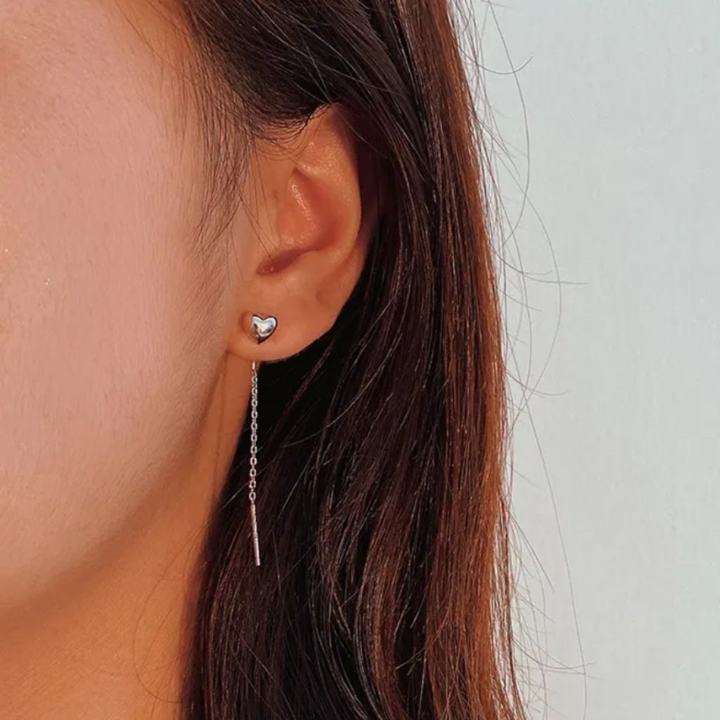 Heart Drop Earrings