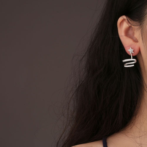 Cosmic Coil Studs Earrings