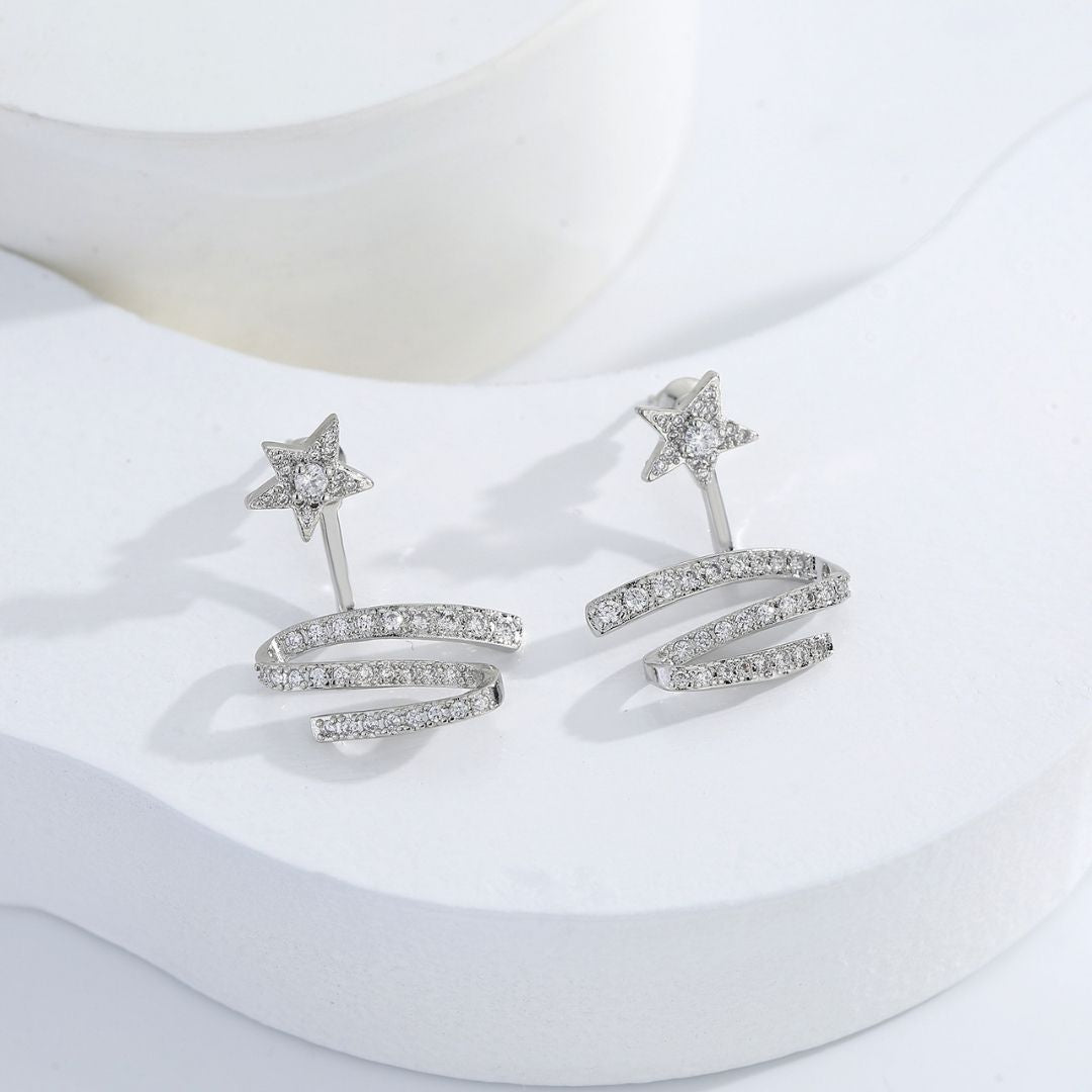 Cosmic Coil Studs Earrings