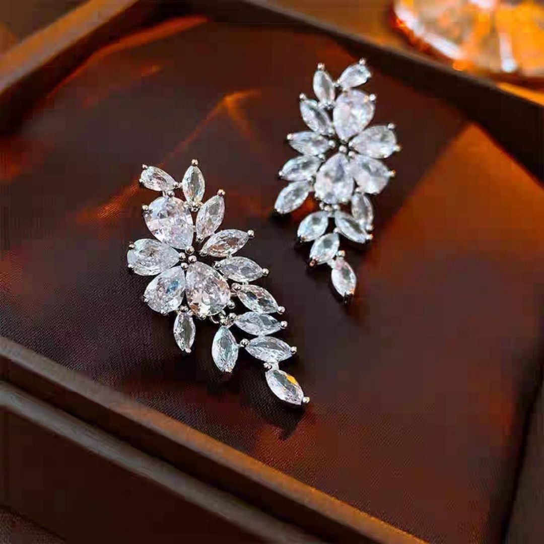 Sterling Blossom Tiers Earrings