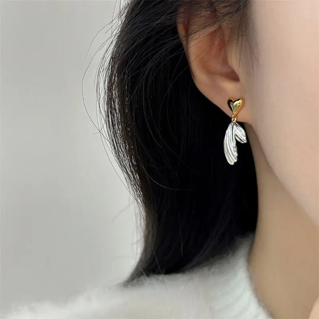 Love's Embrace Feather Earrings