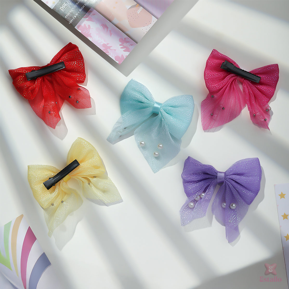 Dainty Pearl Bow Clip (PACK OF 1)