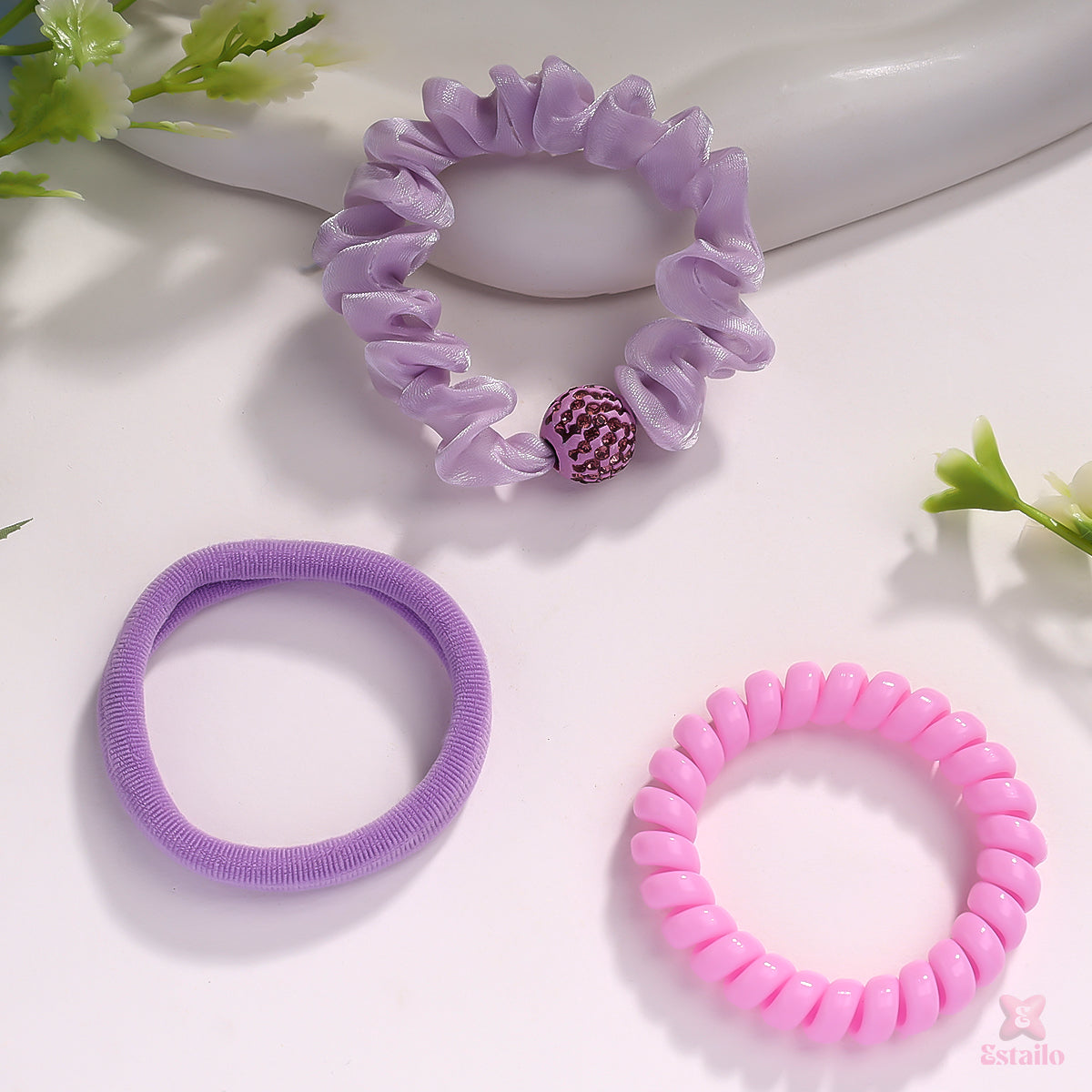 Glimmer Loops Scrunchie (pack Of 3)