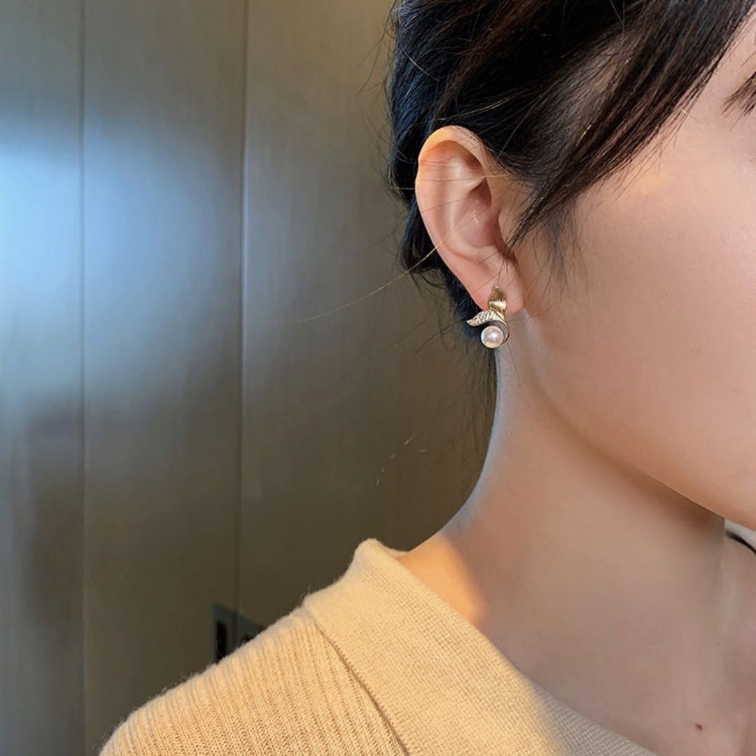 Mermaid Tail Studs Earrings