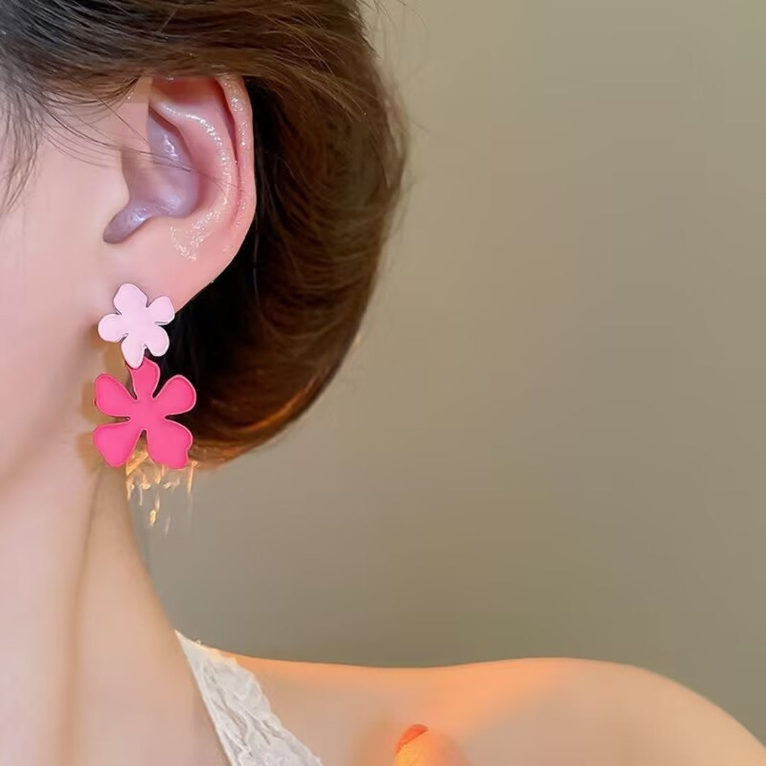 Candy Pink Posy Earrings