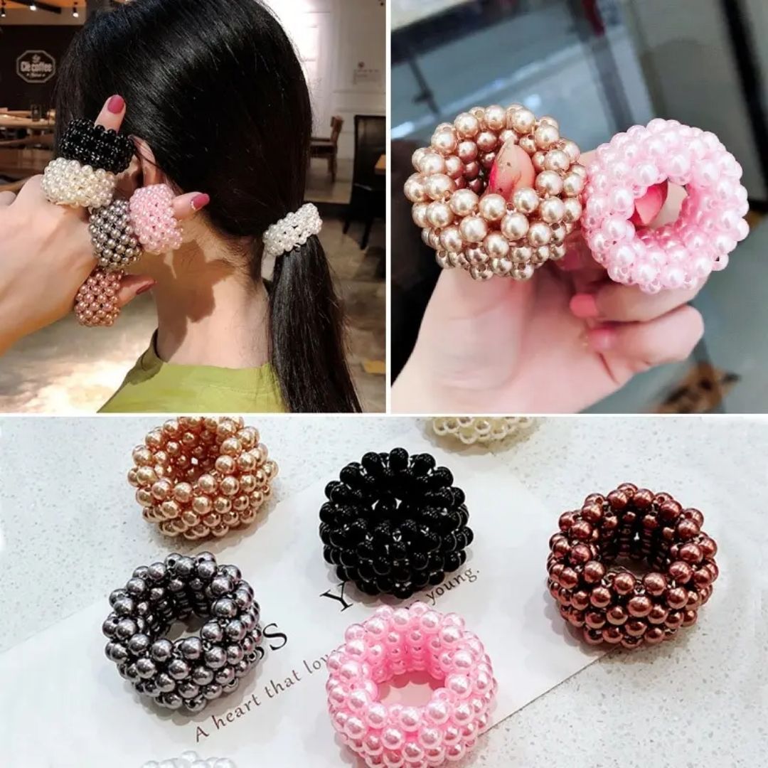 Lustro Pearl Scrunchie (pack of 1)