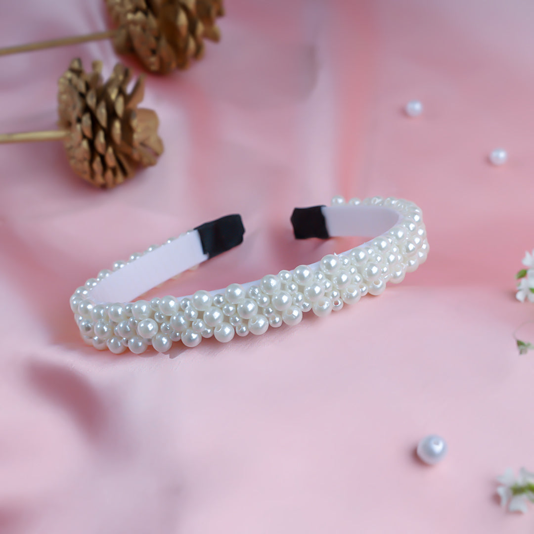 Rhinestone Pearl Hair Bands