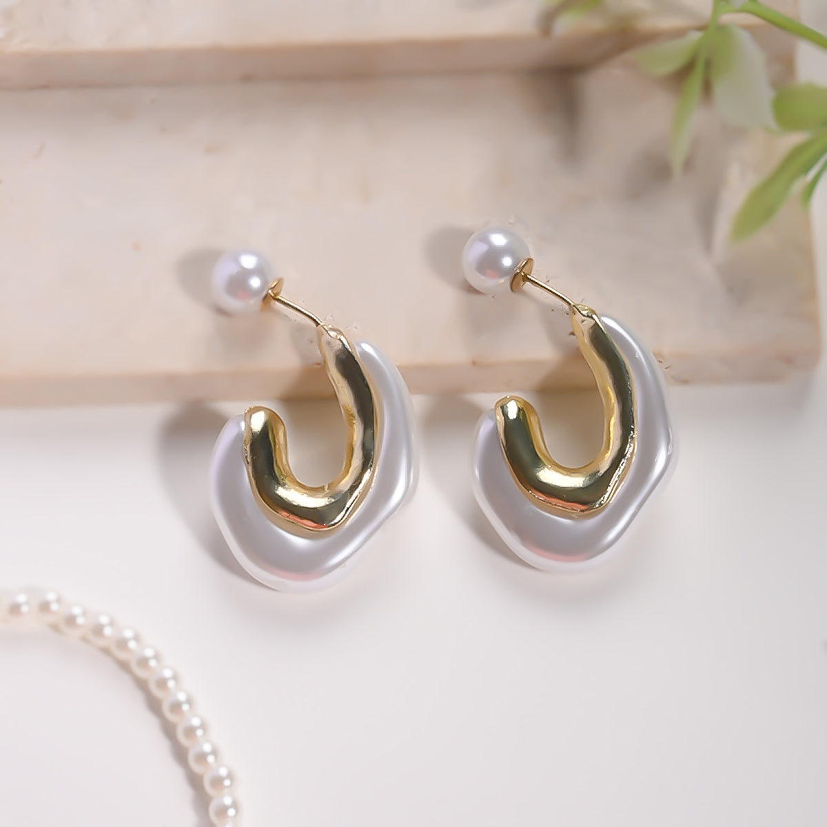 A Pearl Of Wisdom Hoop Earrings