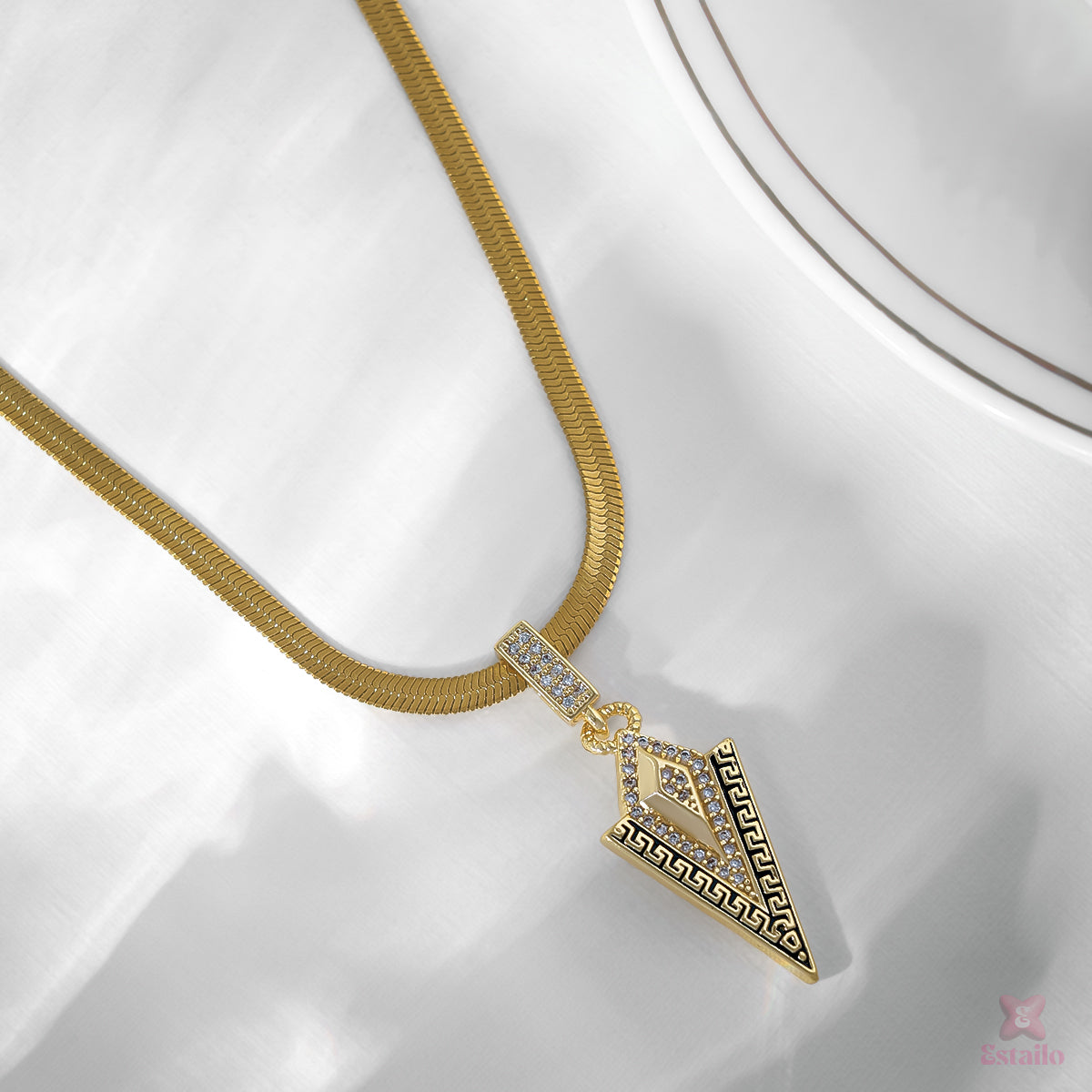 Golden Arrowhead Necklace