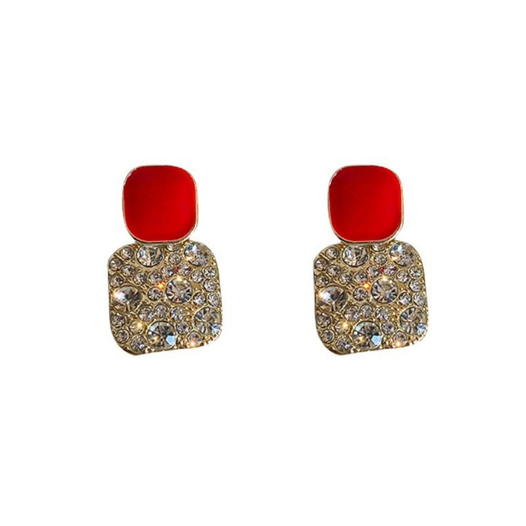 Duchess Red Crystal Drops Earring