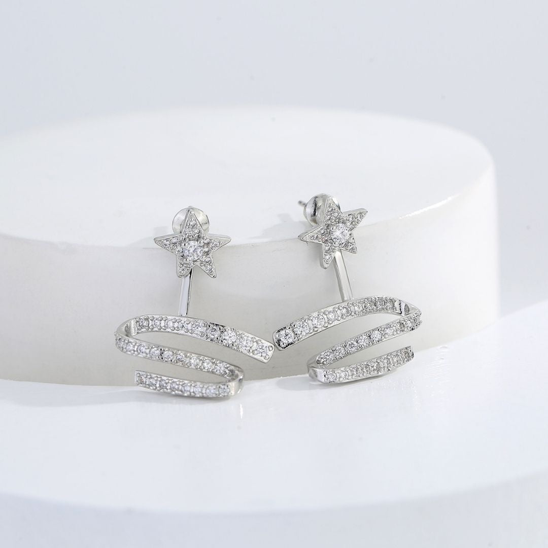 Cosmic Coil Studs Earrings