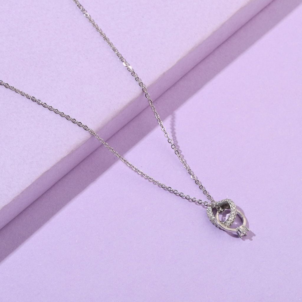 Tangle Heart & Diamond Neckpiece