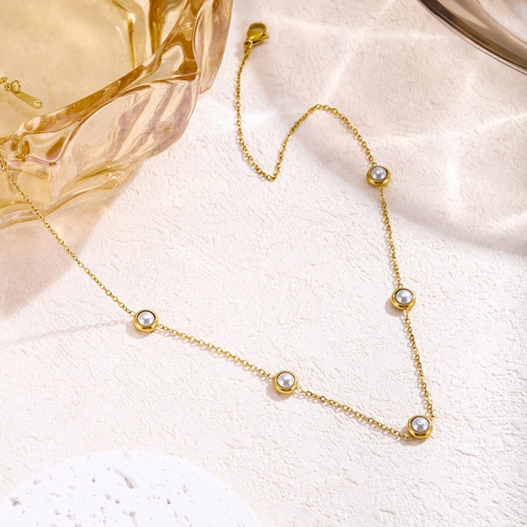 Modern Pearl Accent Necklace