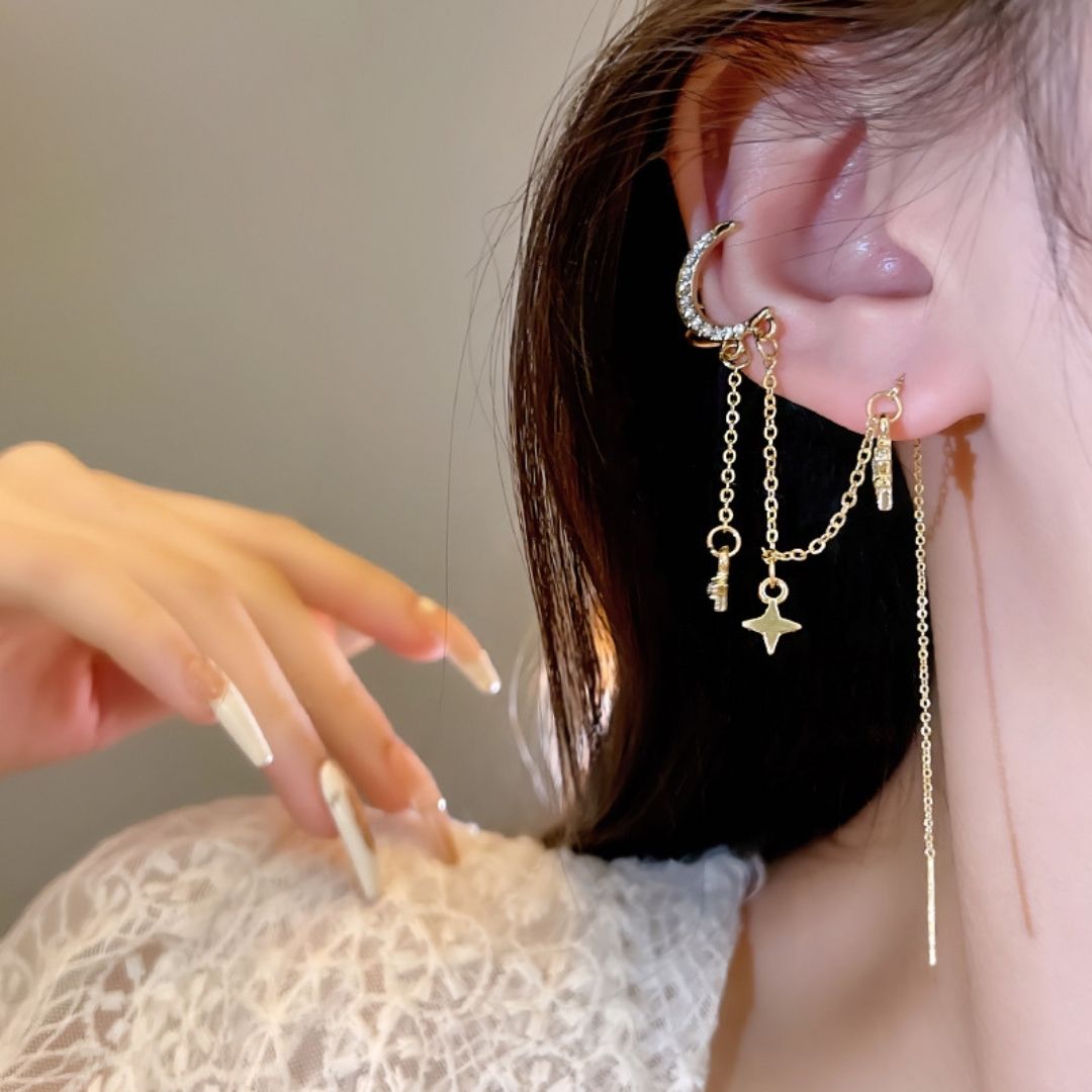 Celestial Cascade Earrcuff (single ear)