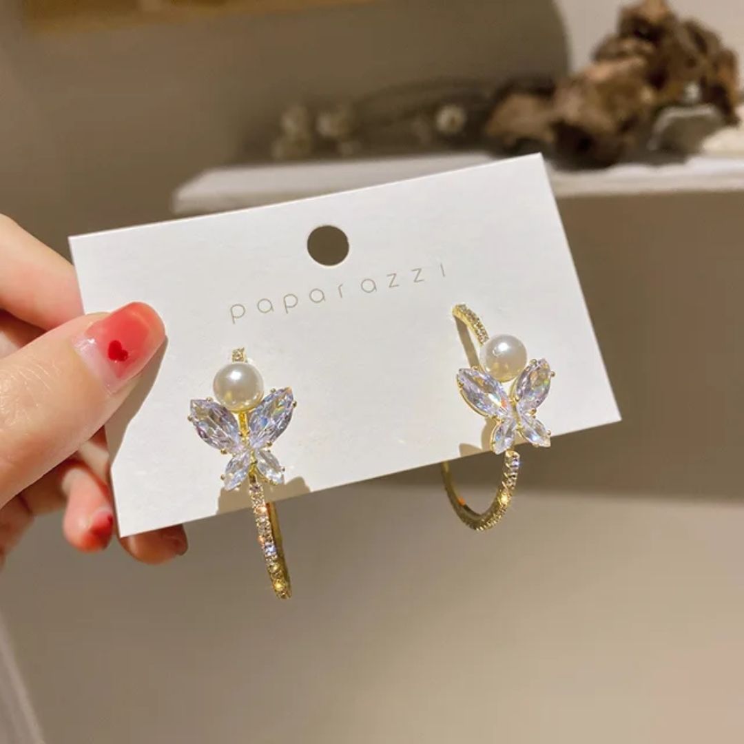 Take A Bow Hoop Earrings