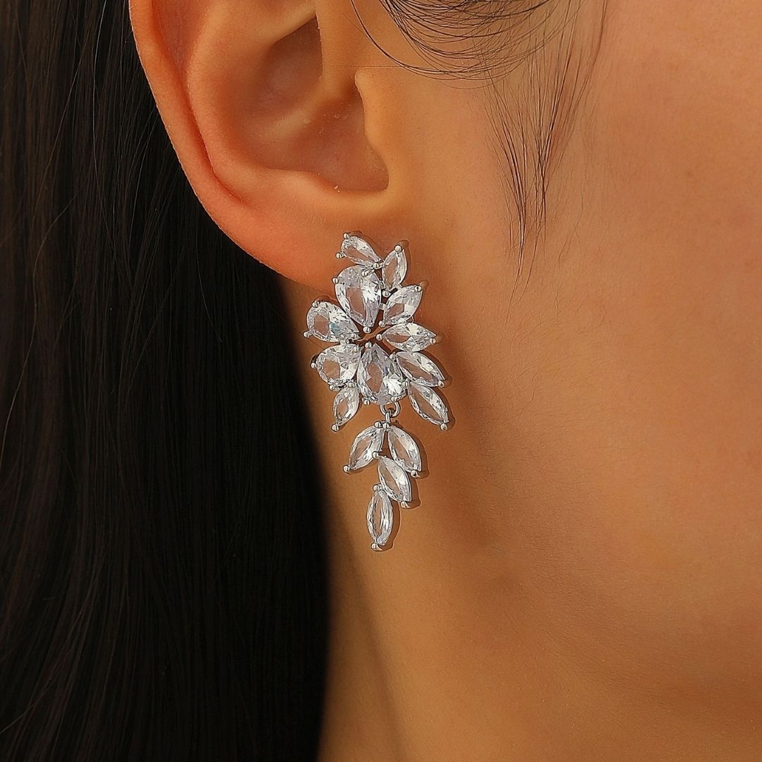 Sterling Blossom Tiers Earrings