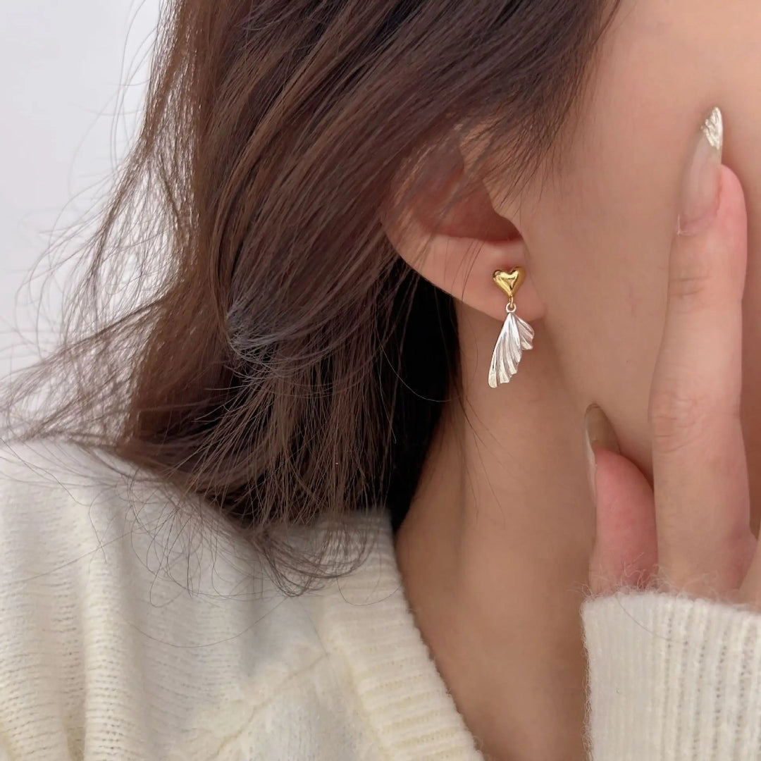 Love's Embrace Feather Earrings