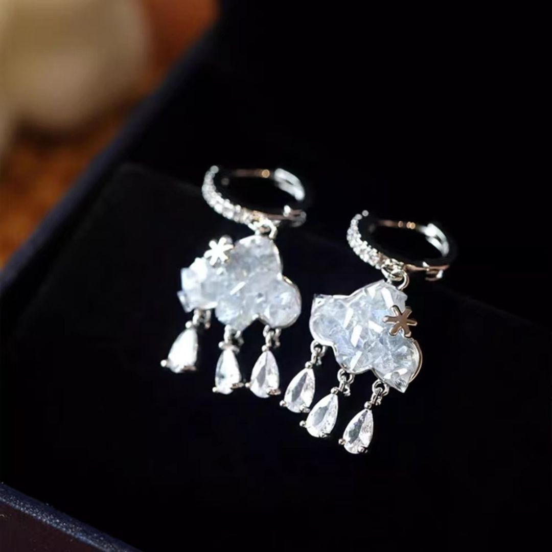 Crystal Rain Clouds Earrings