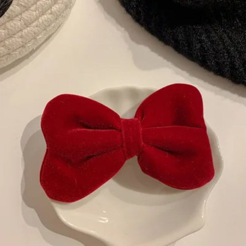 Ruby Bow Hair Clip