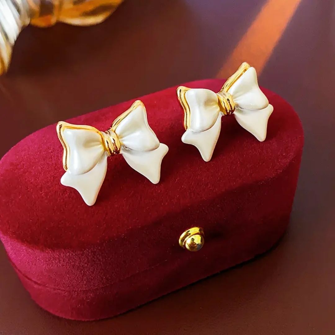 Groovy Bow Glaze Earrings