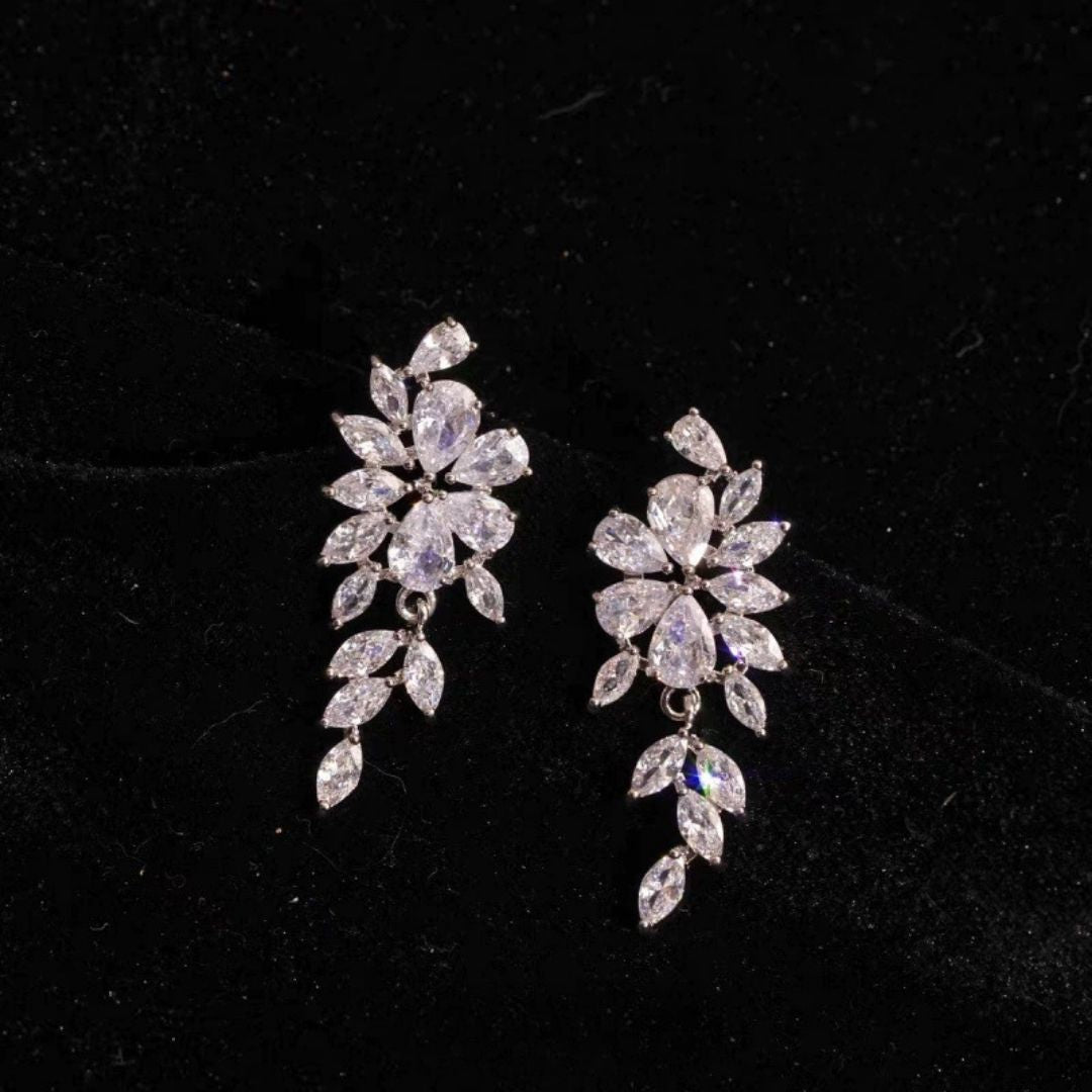 Sterling Blossom Tiers Earrings