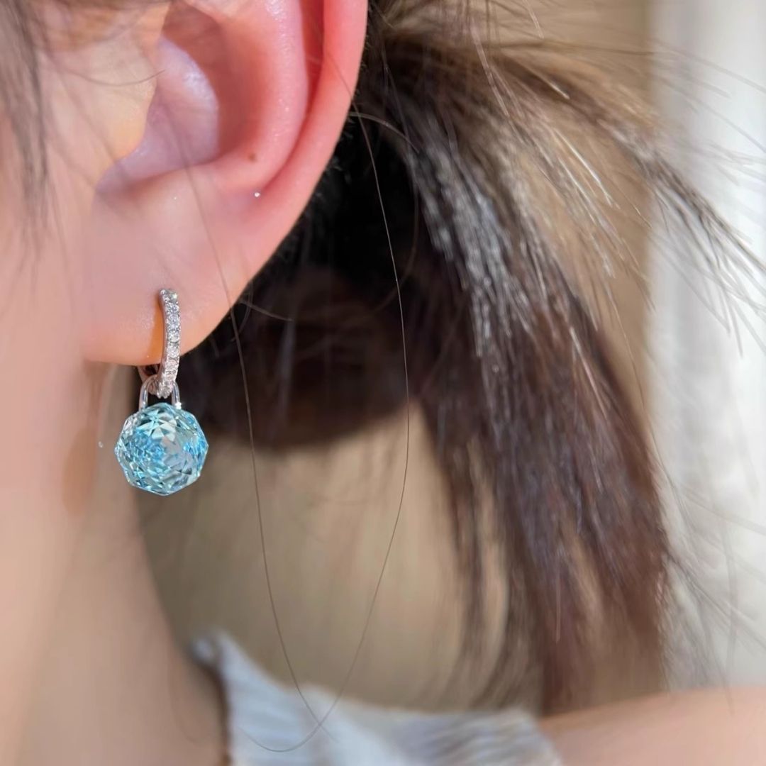 Blue Lagoon Hoops Earring