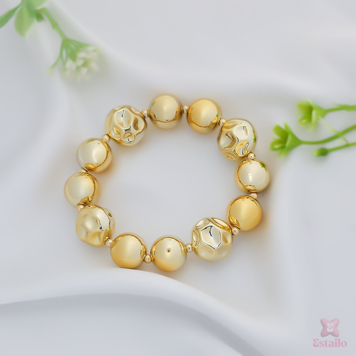 Gilded Bead Bracelet