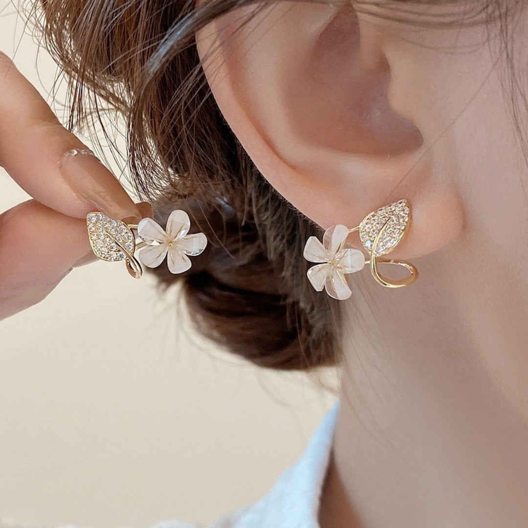 Elysian Leaf & Bloom Earrings