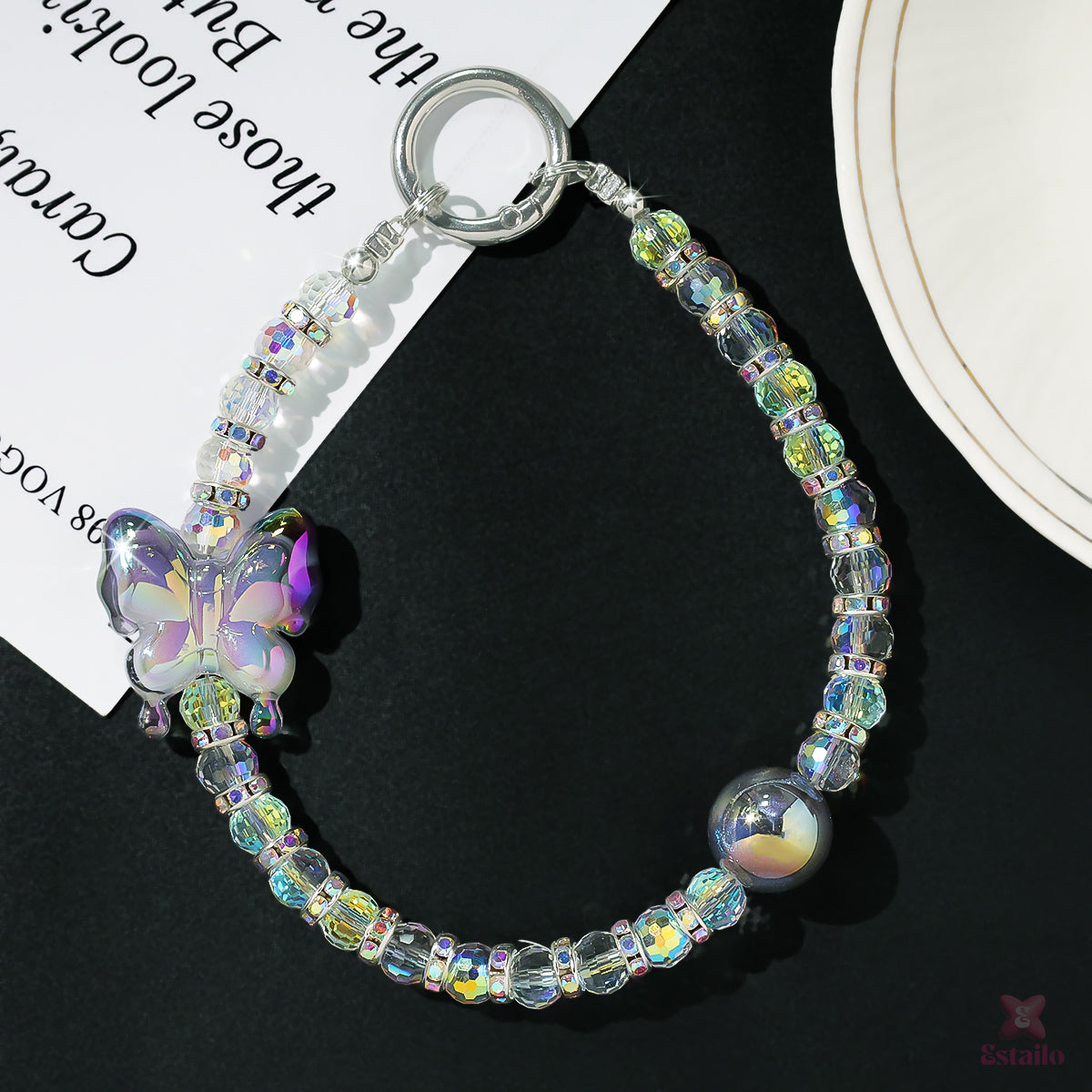 Neon Bow Phone Charm
