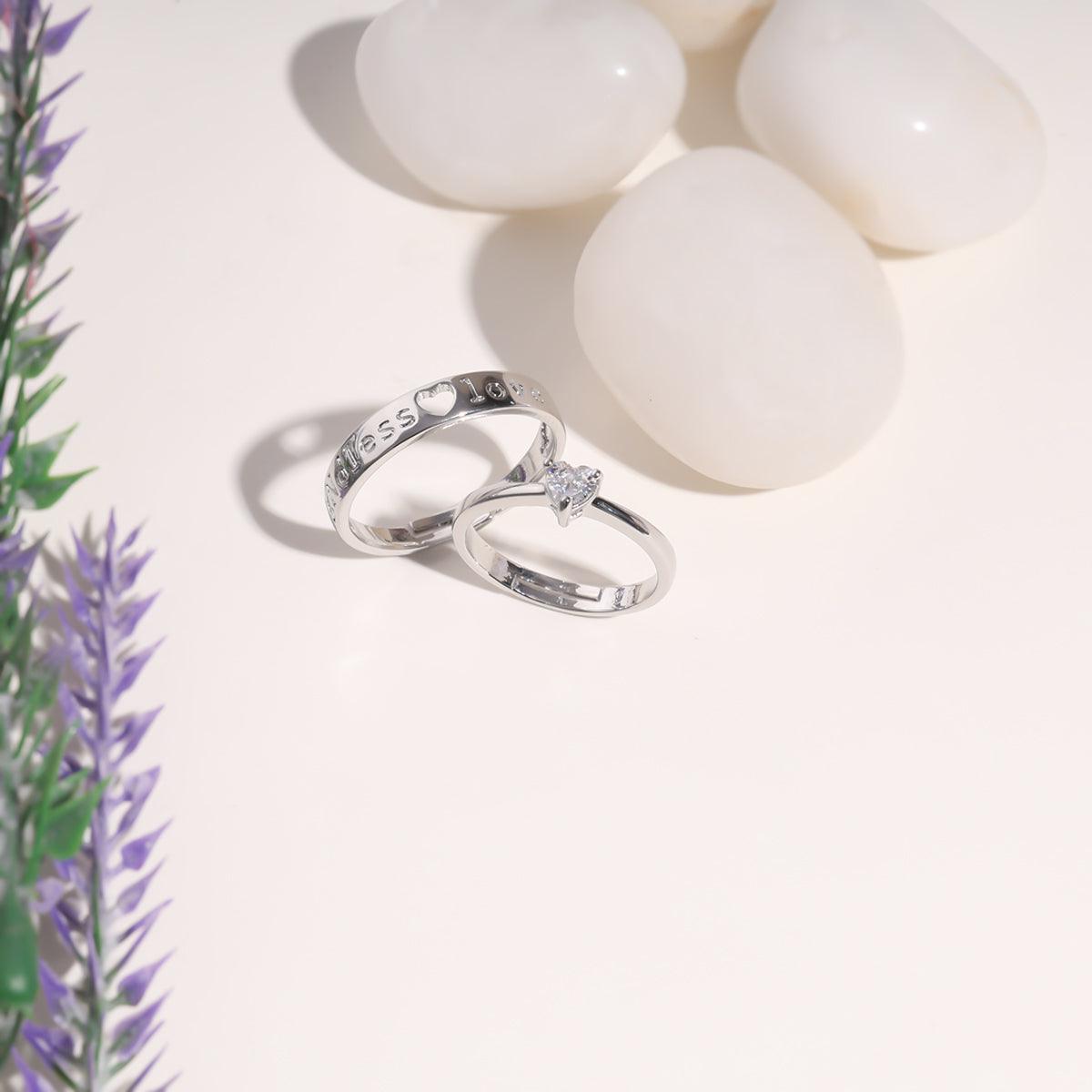 Moonlit Merge Couple Ring