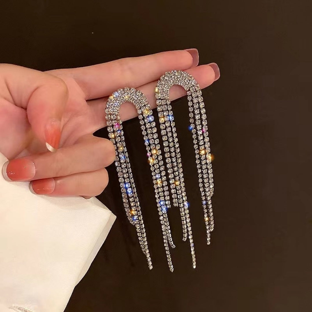 Rhinestone Drop Earrings