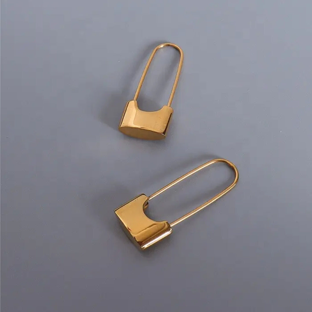 Edgy Lock Earrings