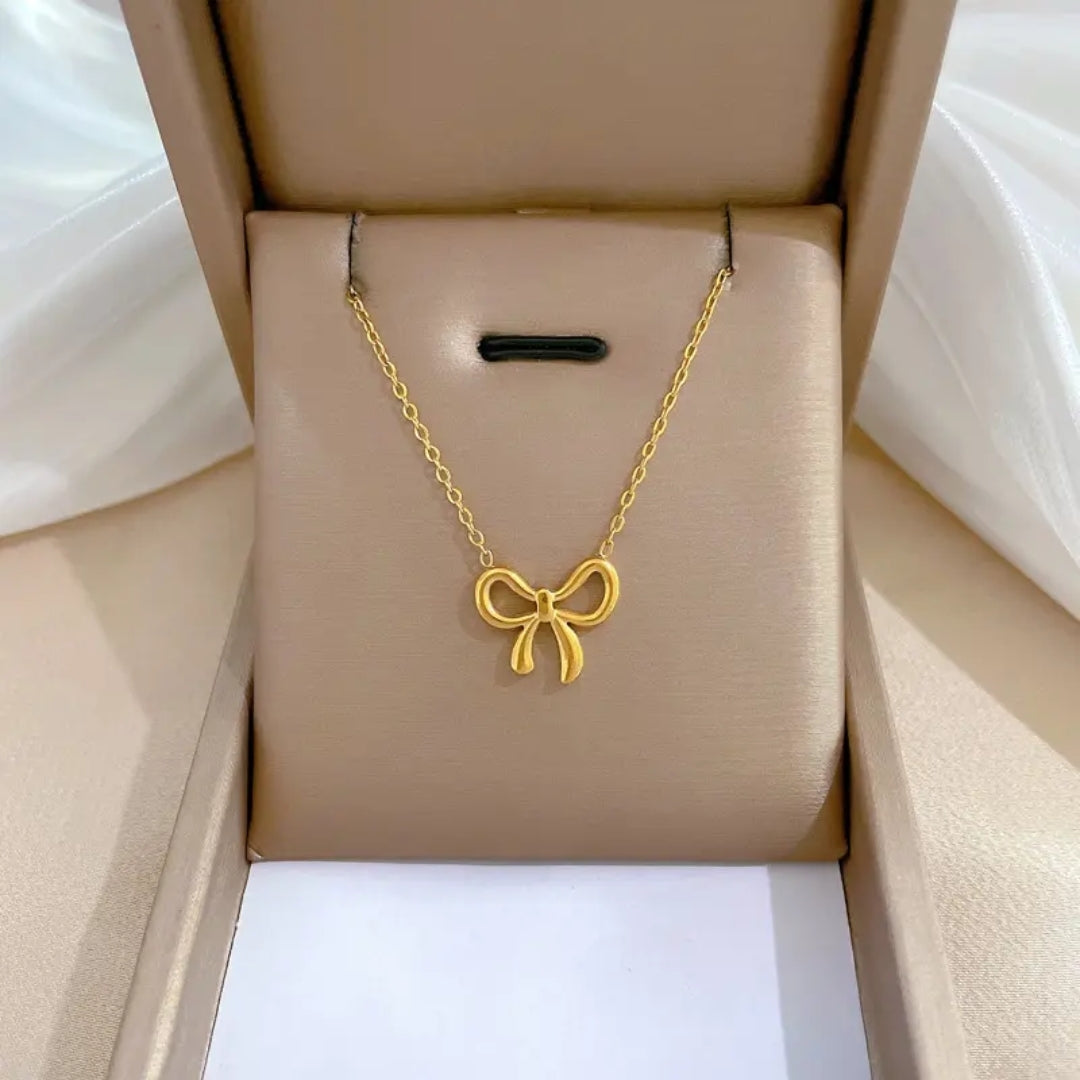 Lover's Knot Bow Necklace
