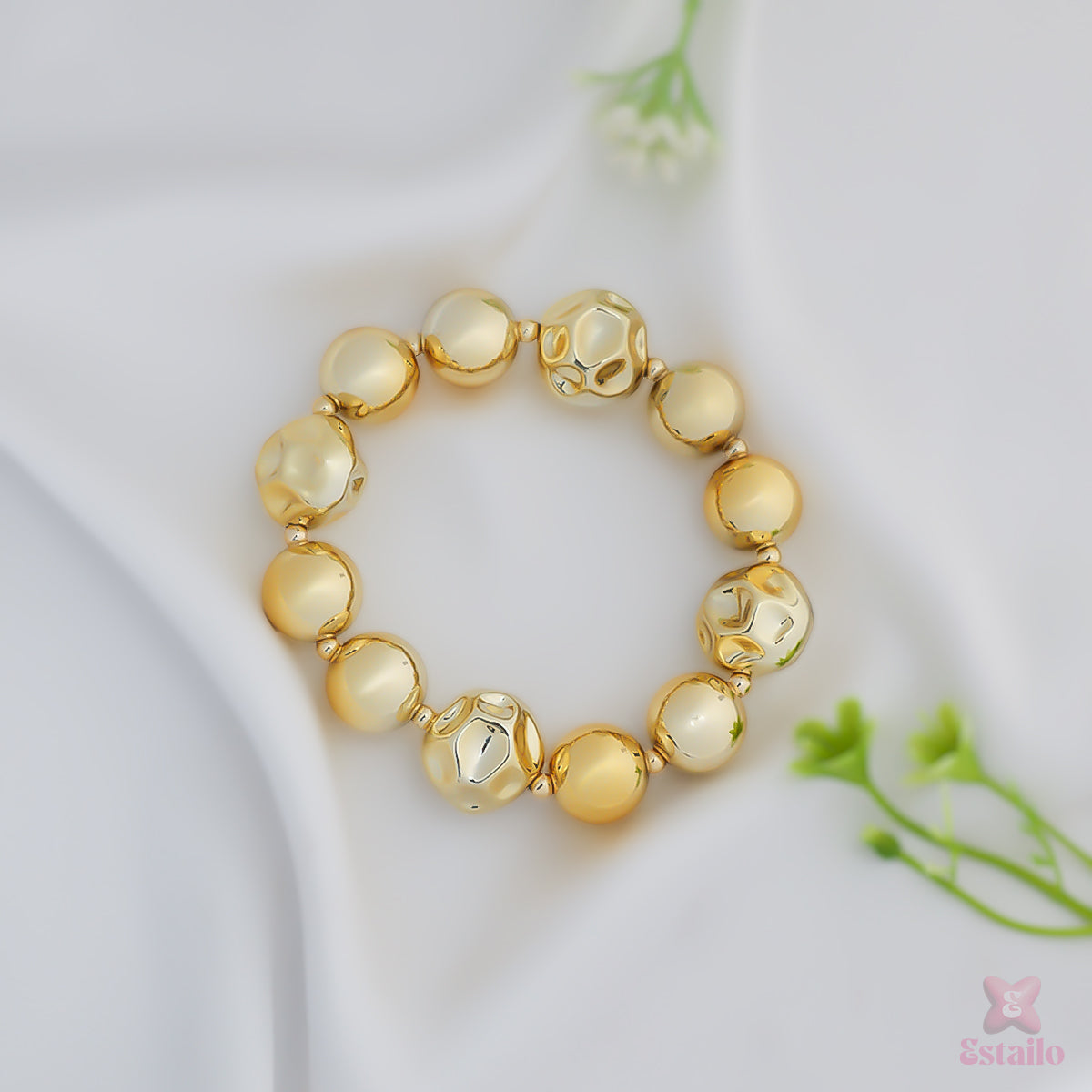 Gilded Bead Bracelet