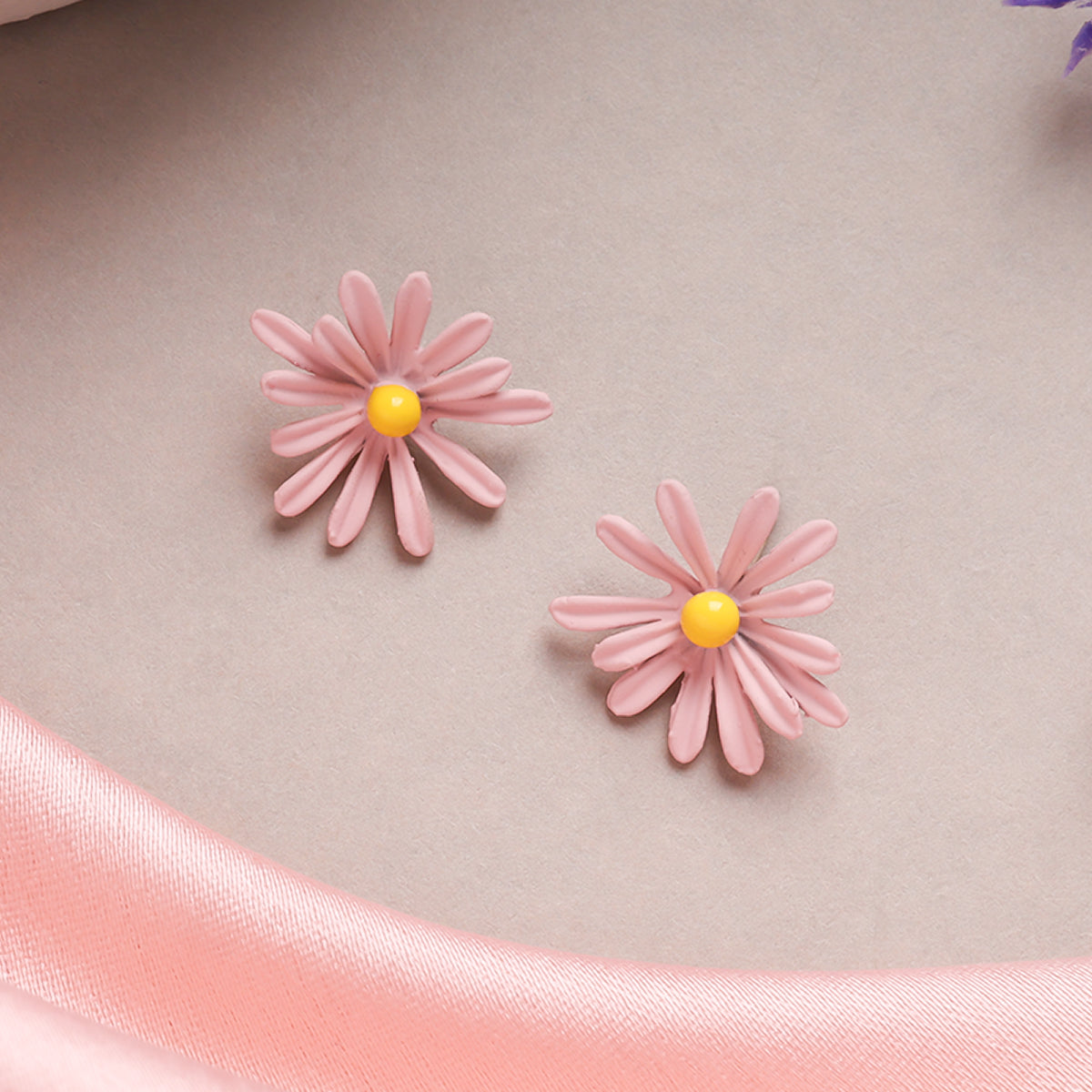 Minimal Daisy Earrings