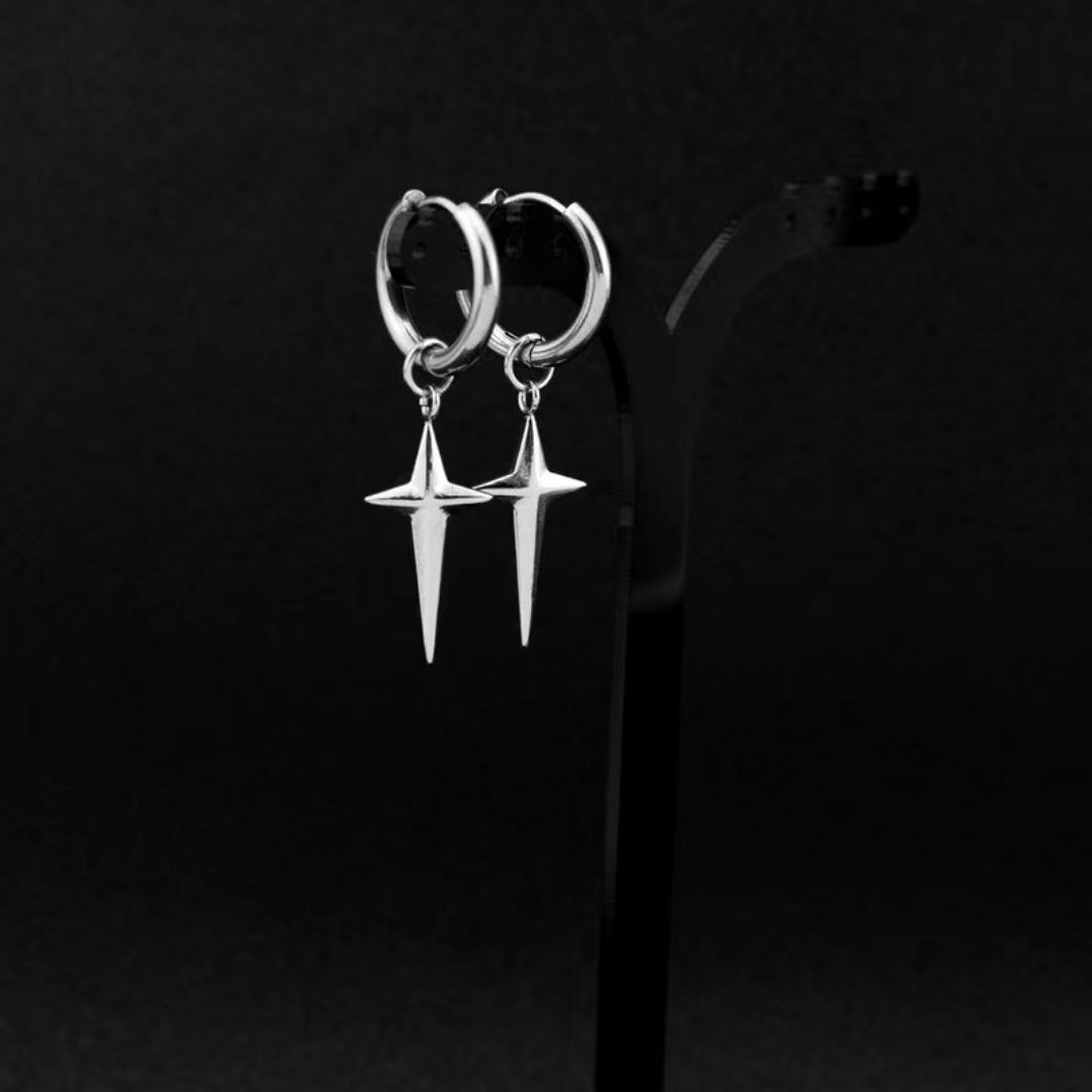 Silver Cross Earrings