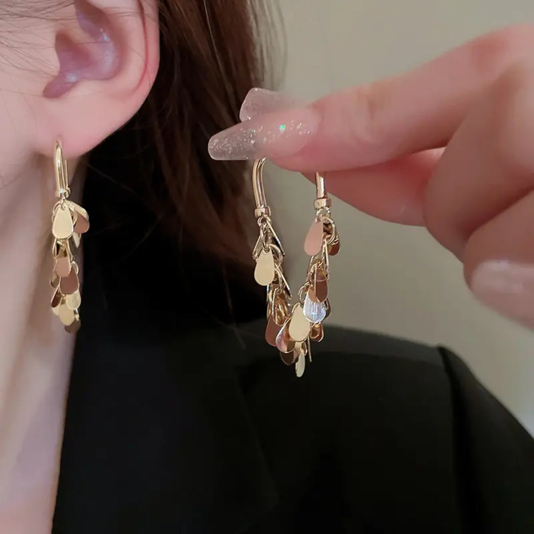 Illusion Fringe Drops Earrings