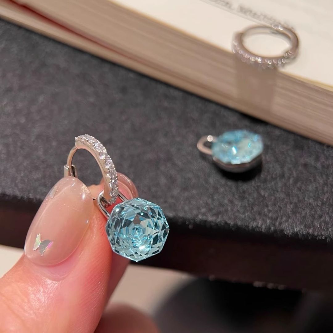 Blue Lagoon Hoops Earring